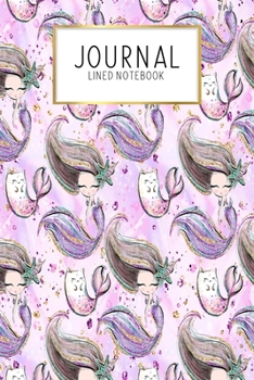 Journal Lined Notebook: Mermaid Adventure Under Sea | Blank Lined Journal | Gratitude Journal | 6" x 9" 100 Pg |Motivational Quotes | Self-Care | Diary | Gift