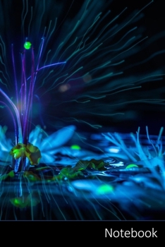 Paperback Notebook: ネオン、プラント、デザイン、૖ Book
