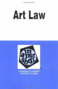 Paperback Art Law in a Nutshell Book
