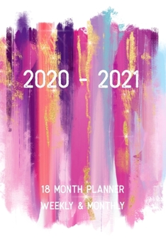 Planner 2020 2021: Monthly and Weekly Organizer for 18 month planner January 2020 - June 2020 pocket schedule planner with holiday with golden pink ... (18 month planner January 2020 - June 2021)