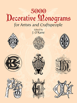 Paperback 5000 Decorative Monograms for Artists and Craftspeople Book