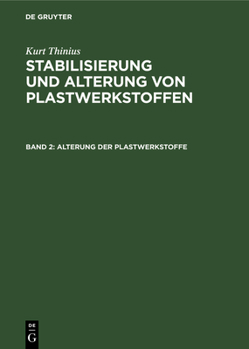 Hardcover Alterung Der Plastwerkstoffe [German] Book