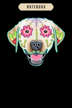 Notebook: Yellow lab funny labrador retriever Notebook6x9(100 pages)Blank Lined Paperback Journal For Student, gifts for kids, women, girls, boys, men, birthday gift,