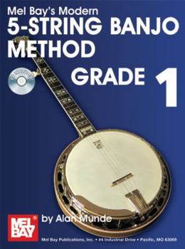 Spiral-bound Modern 5-String Banjo Method Grade 1 Book