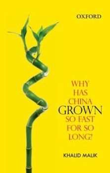 Hardcover Why Has China Grown So Fast for So Long? Book