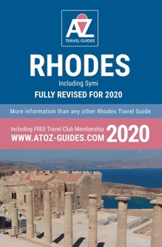 Paperback A to Z guide to Rhodes 2020, Including Symi Book