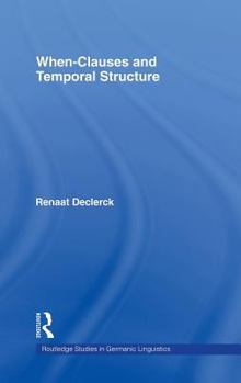 Hardcover When-Clauses and Temporal Structure Book