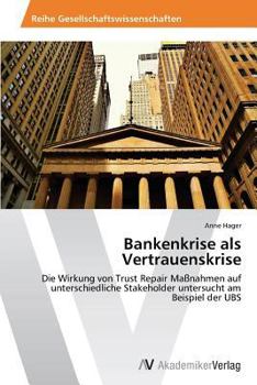 Paperback Bankenkrise ALS Vertrauenskrise [German] Book