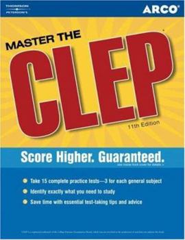 Paperback Arco Master the CLEP Book