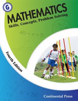 Paperback Math Workbooks: Mathematics: Skills, Concepts, Problem Solving, Level G - 7th Grade Book