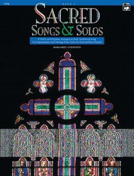 Paperback Sacred Songs & Solos, Bk 1: 8 Well-Loved Hymns Arranged as Both Traditional Song Accompaniments and Stirring Piano Solos for Intermediate Pianists Book