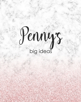 Paperback Penny's Big Ideas: Personalized Notebook - 8x10 Lined Women's Journal Book