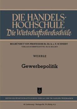 Paperback Gewerbepolitik [German] Book