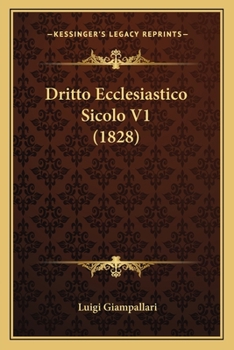 Paperback Dritto Ecclesiastico Sicolo V1 (1828) [Italian] Book