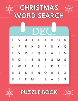 Paperback Christmas Word Search Puzzle Book: For Children And Adults Large Print Great For Gift Book