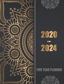 Paperback 2020-2024 Five Year Planner: 60 Months Calendar, 5 Year Appointment Calendar, Business Planners, Agenda Schedule Organizer Logbook and Journal with Book