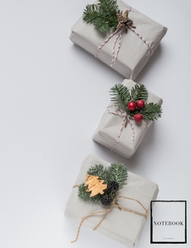 Christmas Time Lined Notebook Writing Pad Sketchbook: Unlined Ruled Pages Book (8.5 x 11 inches A4) - 100 Pages Journal II Planning, Drawing, Sketching, Writing (happy holidays)