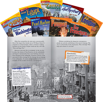 Paperback Time(r) Grades 6-8: You Are There! 9-Book Set Book