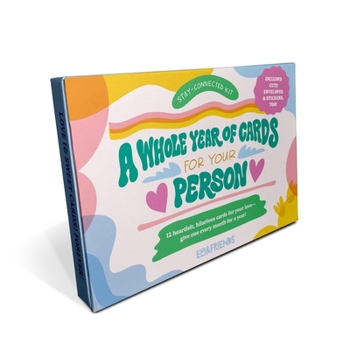 Gift A Whole Year of Cards for Your Person 12 Assorted Greeting Cards & Envelopes Stationery Kit with Stickers Book