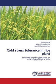 Paperback Cold stress tolerance in rice plant Book