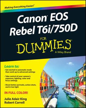 Paperback Canon EOS Rebel T6i / 750d for Dummies Book