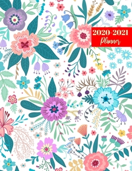 2020-2021 Planner: Pretty 24 Months Calendar, 2 Year Appointment Calendar, Business Planners, Agenda Schedule Organizer Logbook and Journal