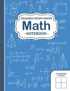 Graph Paper Math Squared Notebook: Squares Graph Paper Math Extra Large Notebook 1/2 Inch Workshop Perfect Drawing, Math, Graphing and Science for Kids and Teens.