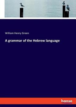 Paperback A grammar of the Hebrew language Book