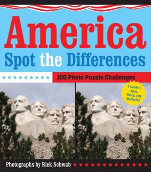 Paperback America Spot the Differences: 100 Photo Puzzle Challenges Book