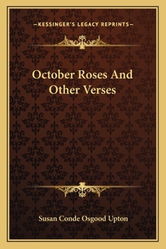 Paperback October Roses And Other Verses Book