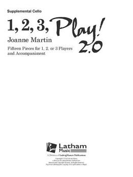 Paperback 1, 2, 3 Play! 2.0 Supplemental Cello Part Book