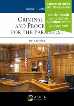 Paperback Criminal Law and Procedure for the Paralegal: [Connected eBook with Study Center] Book
