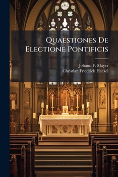 Paperback Quaestiones De Electione Pontificis Book