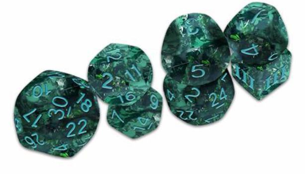 Hardcover Verdigris Grecian Vase Dice- DCC Funky 7-Set Book