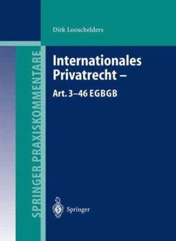 Paperback Internationales Privatrecht -- Art. 3-46 EGBGB [German] Book