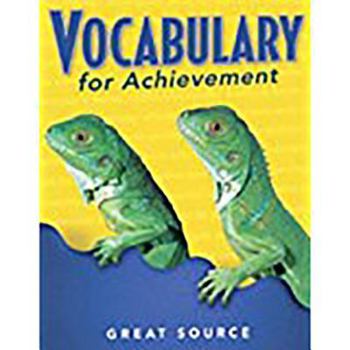 Paperback Great Source Vocabulary for Achievement: Teacher's Edition Grade 3 2000 Book