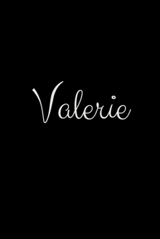 Paperback Valerie: notebook with the name on the cover, elegant, discreet, official notebook for notes Book
