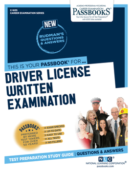 Paperback Driver License Written Examination (C-1635): Passbooks Study Guide Volume 1635 Book