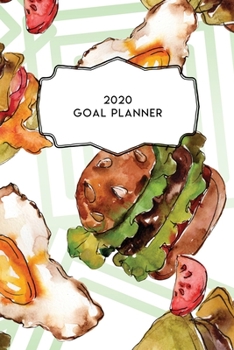 Paperback 2020 Goal Planner: 2020 Dated Goal Planner Focus Weekly Monthly Book