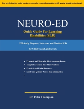 Paperback Neuro-Ed Quick Guide For Learning Disabilities Book