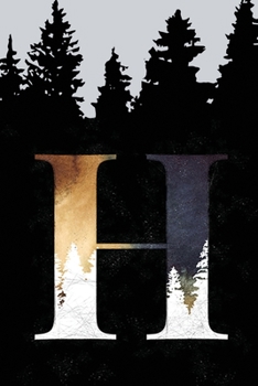 Paperback Bullet Journal with Monogram Letter H: Dotted Grid Notebook Book