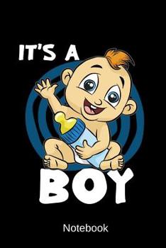 Paperback Notebook - It's A Boy: Pregnancy Announcment Diary Book