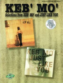 Paperback Keb' Mo' -- Selections from Keb' Mo' and Just Like You: Authentic Guitar Tab with Qwik Charts Book