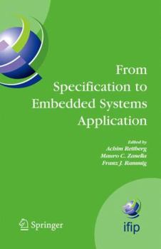 Hardcover From Specification to Embedded Systems Application Book