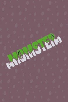 Momster: Notebook Journal Composition Blank Lined Diary Notepad 120 Pages Paperback Purple Bubble Monster C