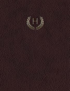 Paperback Monogram "H" Grid Sketchbook Book