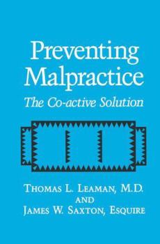 Paperback Preventing Malpractice: The Co-Active Solution Book