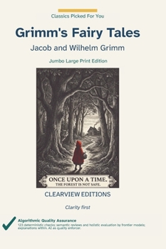 Hardcover Grimm's Fairy Tales: A Clearview Large Print Edition [Large Print] Book