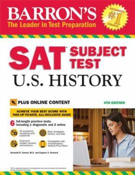 Paperback SAT Subject Test U.S. History with Online Tests Book