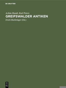 Hardcover Greifswalder Antiken [German] Book